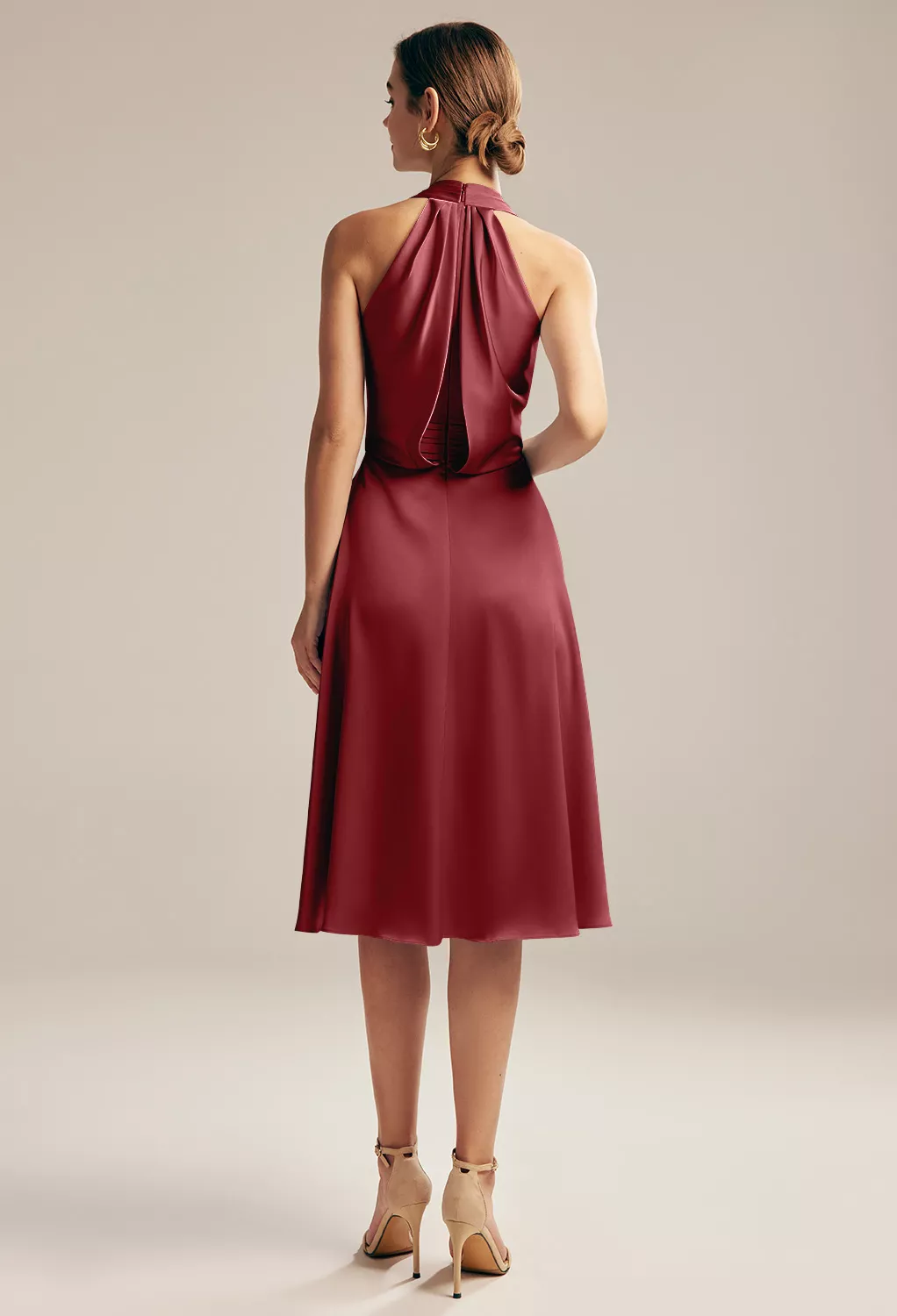 AW Mercy Burgundy  Beach Wedding Guest Dresses